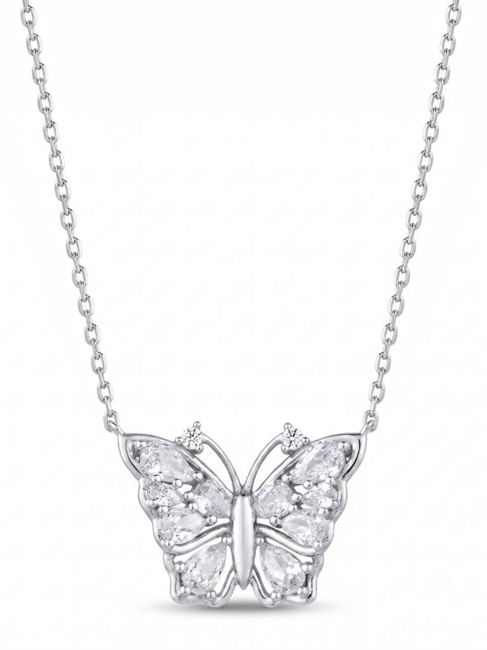 Butterfly Necklace, 925 Sterling Silver Daydreamer Butterfly Collection